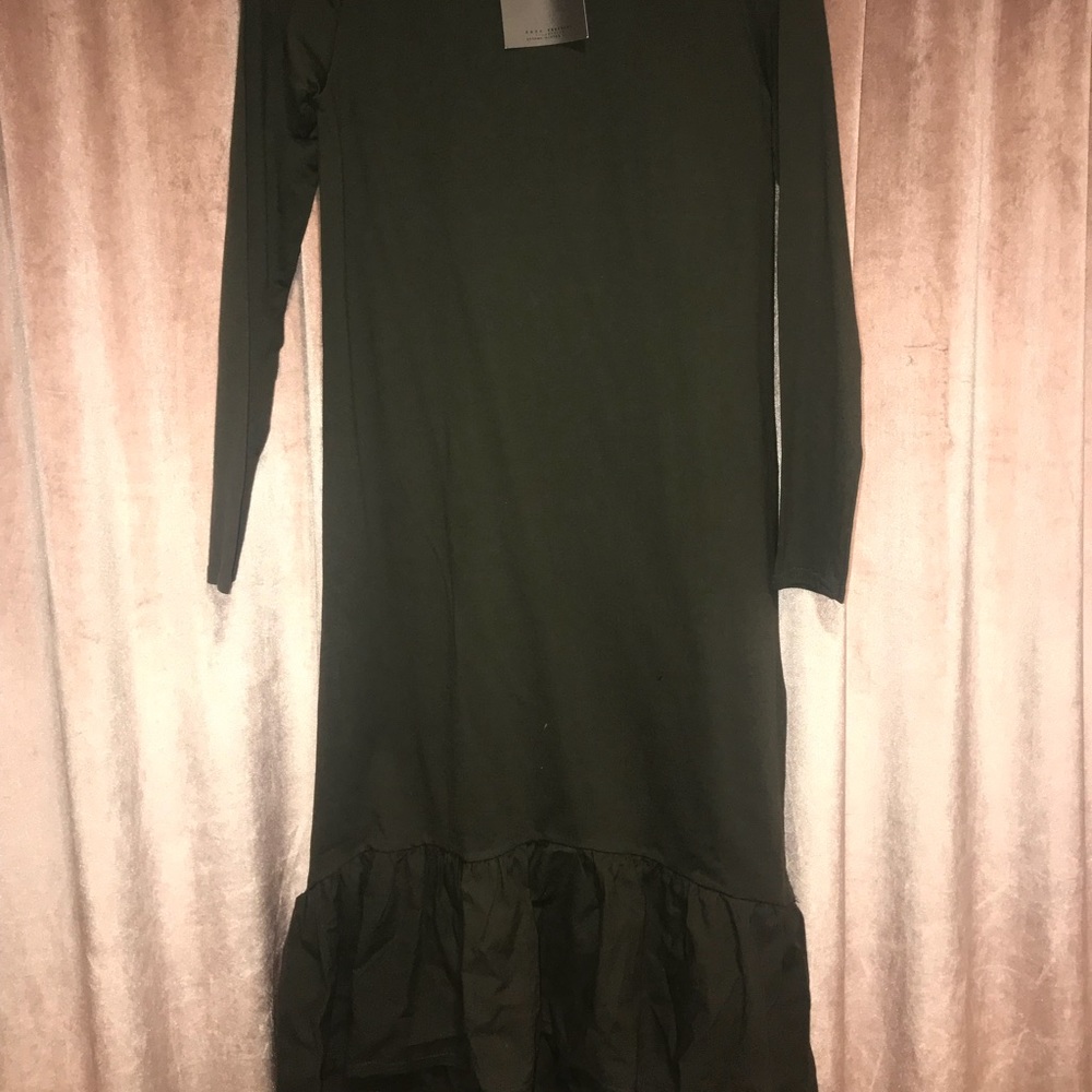Zara Long Sleeved Maxi Dress